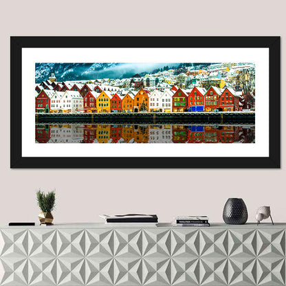 Bryggen Harbor, Bergen Wall Art