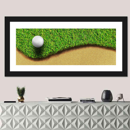 Golf Ball on Bunker Edge Wall Art