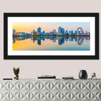 Osaka Skyline at Golden Hour Wall Art
