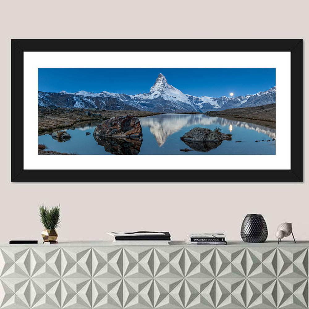 Matterhorn Sunset Over Stelli Lake Wall Art