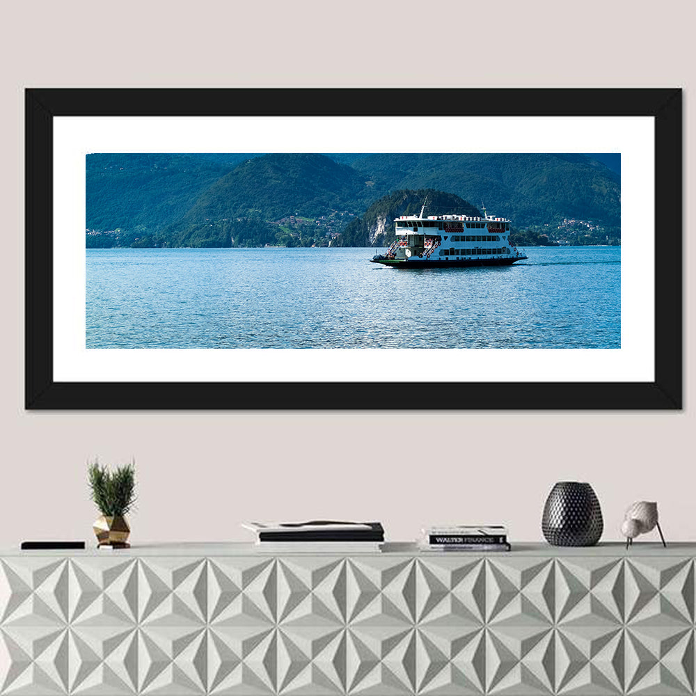 Blue Ferry on Lake Como Wall Art