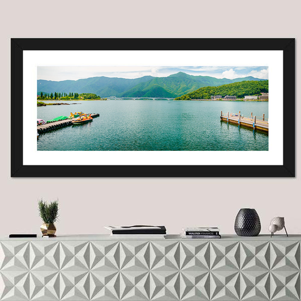Lake Kawaguchi Mountain View Wall Art