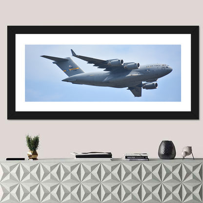 C-17 Globemaster Iii England Airshow Blue Sky Wall Art