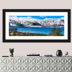 Lake Tahoe Snow-capped Sierra Peaks Wall Art