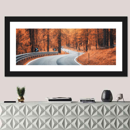 Autumn Road at Sunset Wall Art