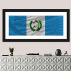 Guatemala Flag with Coat of Arms Wall Art