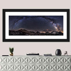Milky Way Over Mountain Ridge Wall Art