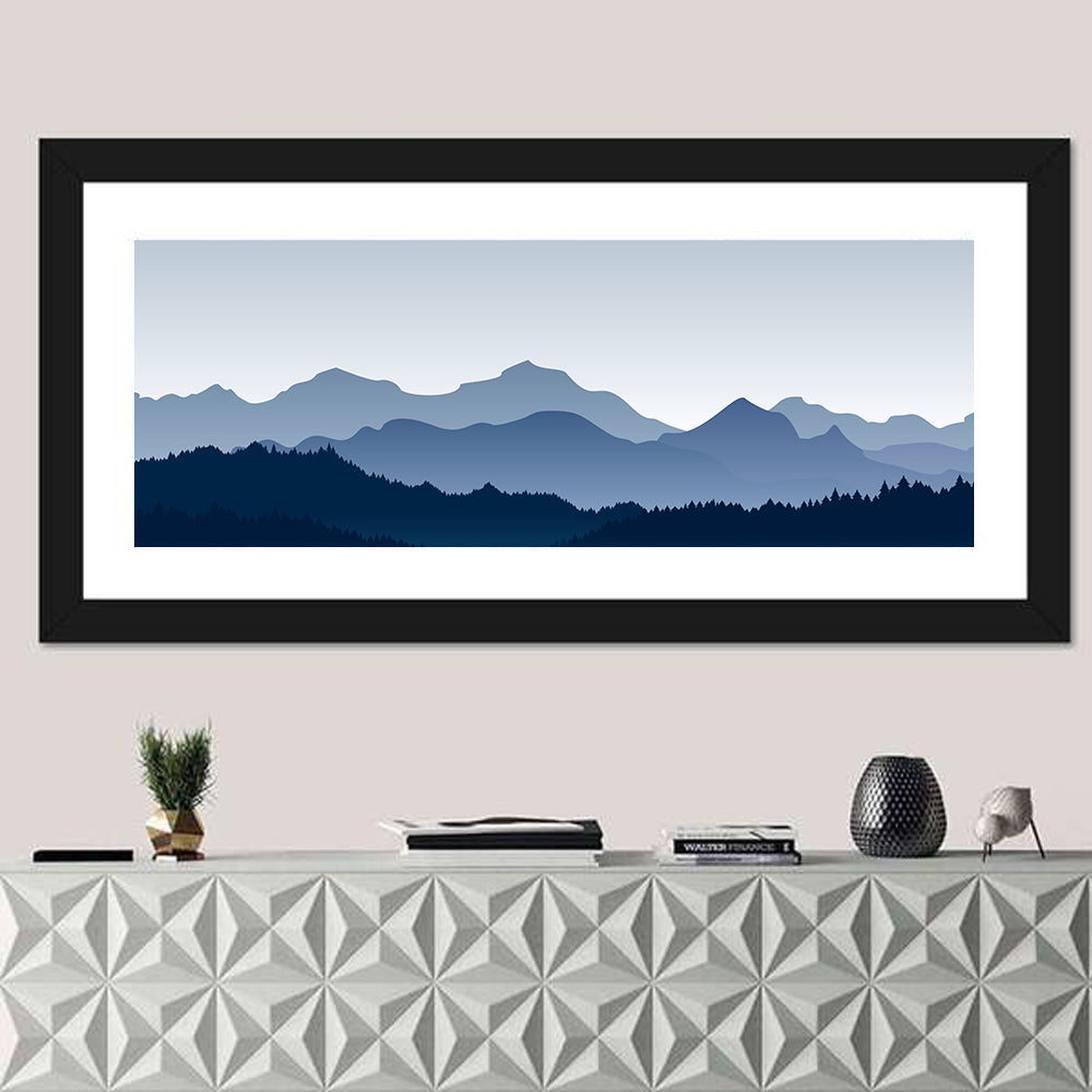 Blue Morning Mountains Wall Art