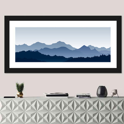 Blue Morning Mountains Wall Art