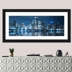 Chicago Skyline at Night Wall Art