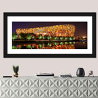 Beijing National Stadium at Night Wall Art