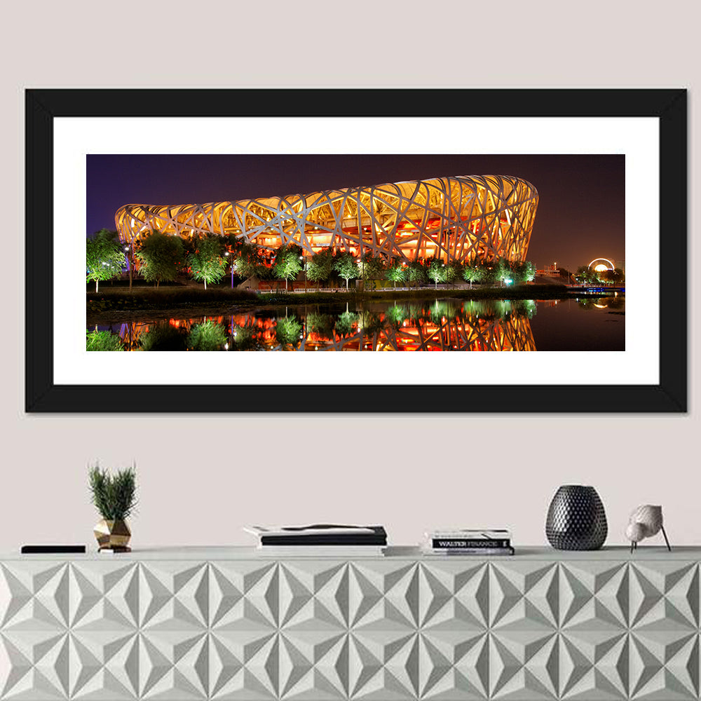 Beijing National Stadium at Night Wall Art