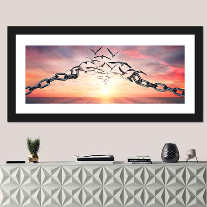Breaking Chains at Sunset Wall Art