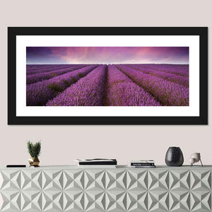 Lavender Field Sunset Wall Art