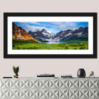Mount Assiniboine Glacier and Magig Lake Wall Art