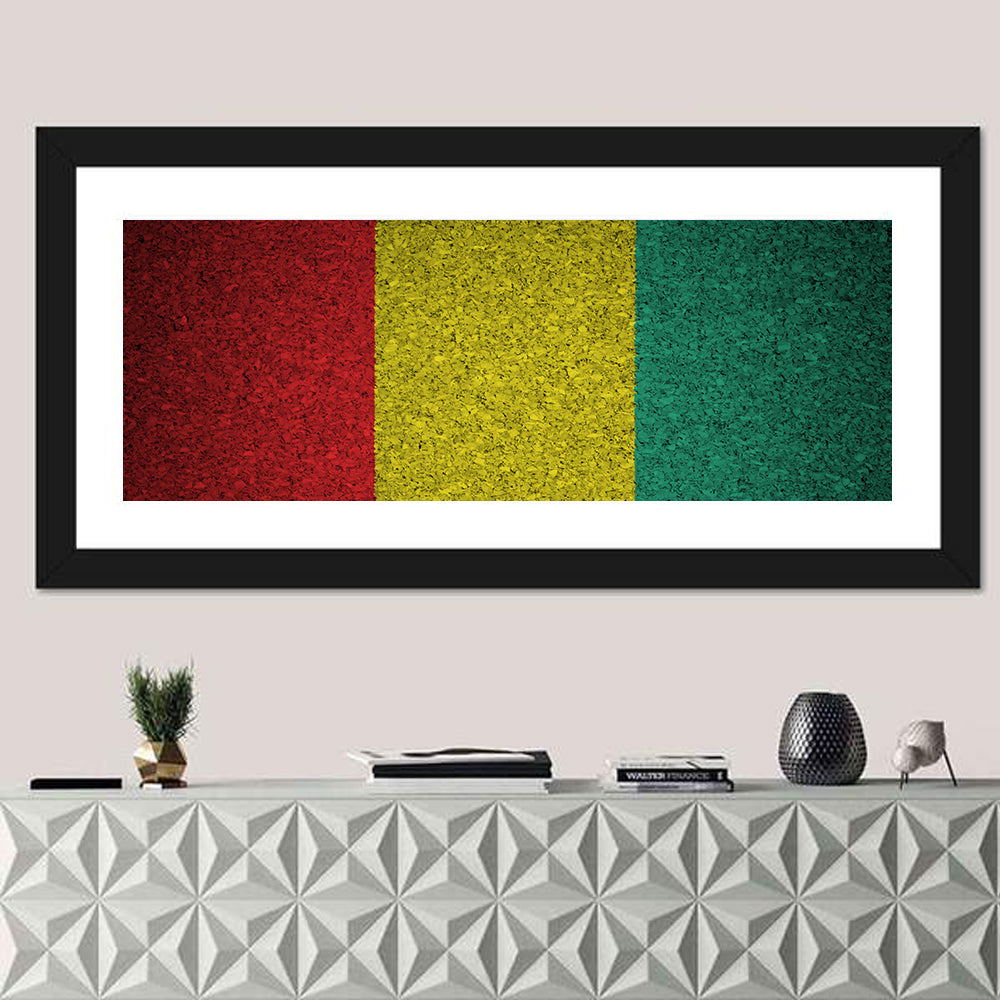 Textured Guinean Flag Wall Art