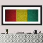 Textured Guinean Flag Wall Art