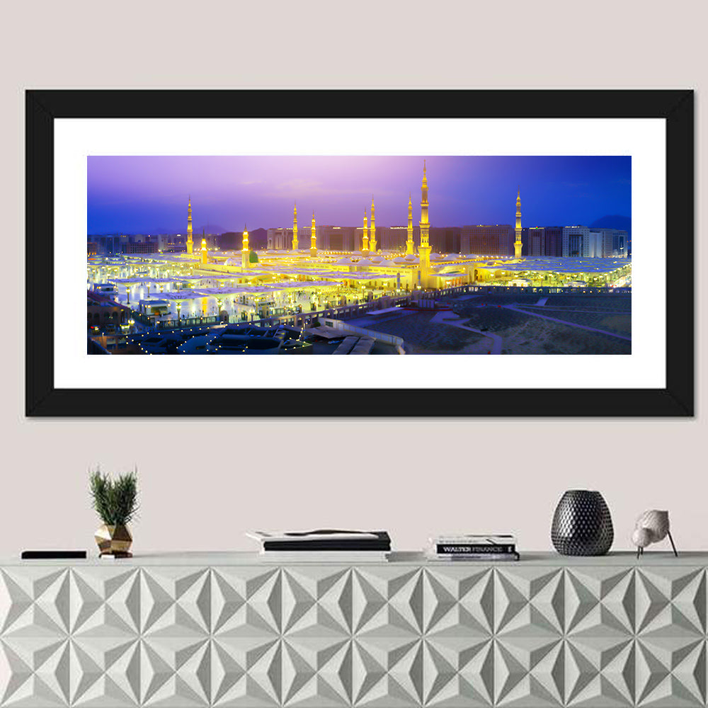 Al-masjid An-nabawi at Dusk Wall Art