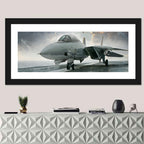 Swept-wing Jet on Flight Deck Wall Art