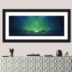Minar-e-pakistan Aurora Night Wall Art