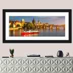 Charles Bridge at Golden Hour Wall Art