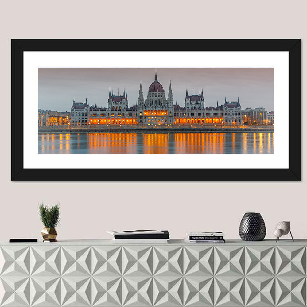 Budapest Parliament at Dusk Wall Art