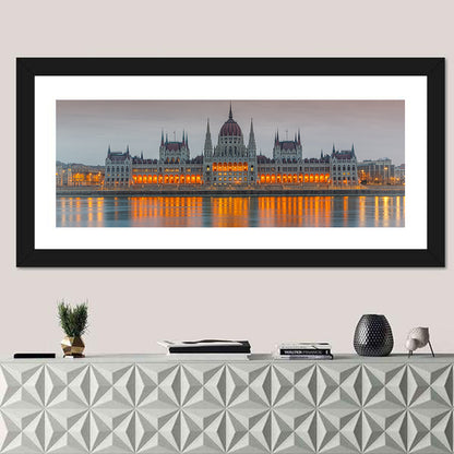Budapest Parliament at Dusk Wall Art