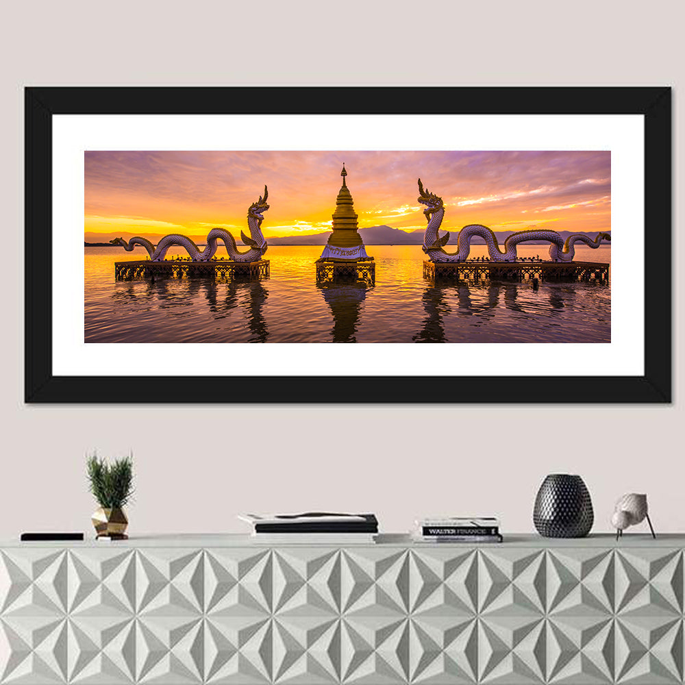 White Naga at Kwan Phayao Wall Art