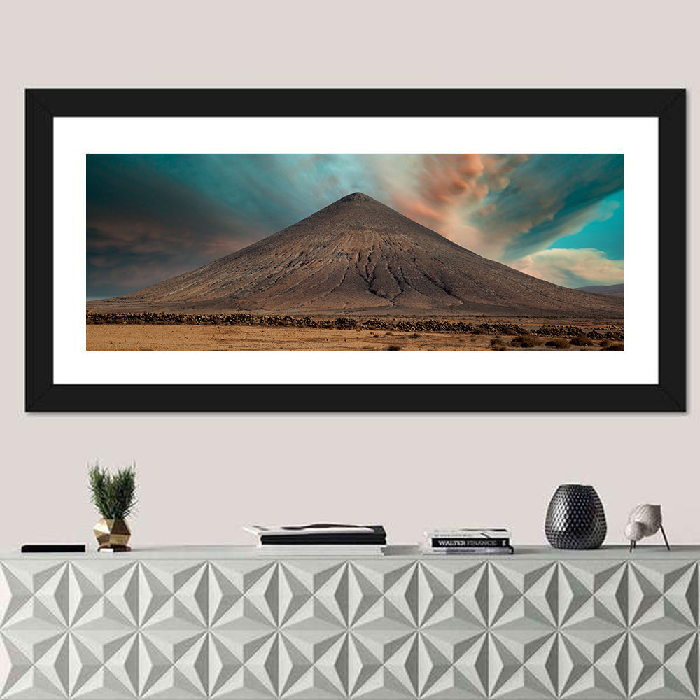 Volcanic Mountain On Island Of Fuerteventura Spain Wall Art
