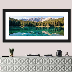 Karer Lake At The Dolomites In Italy Wall Art