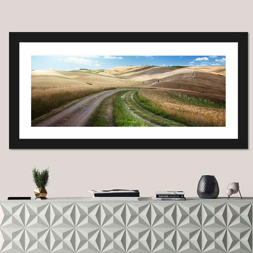 Dirt Road Through Tuscany Wall Art