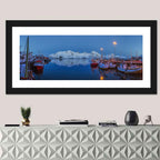 Lofoten Harbor at Dusk Wall Art
