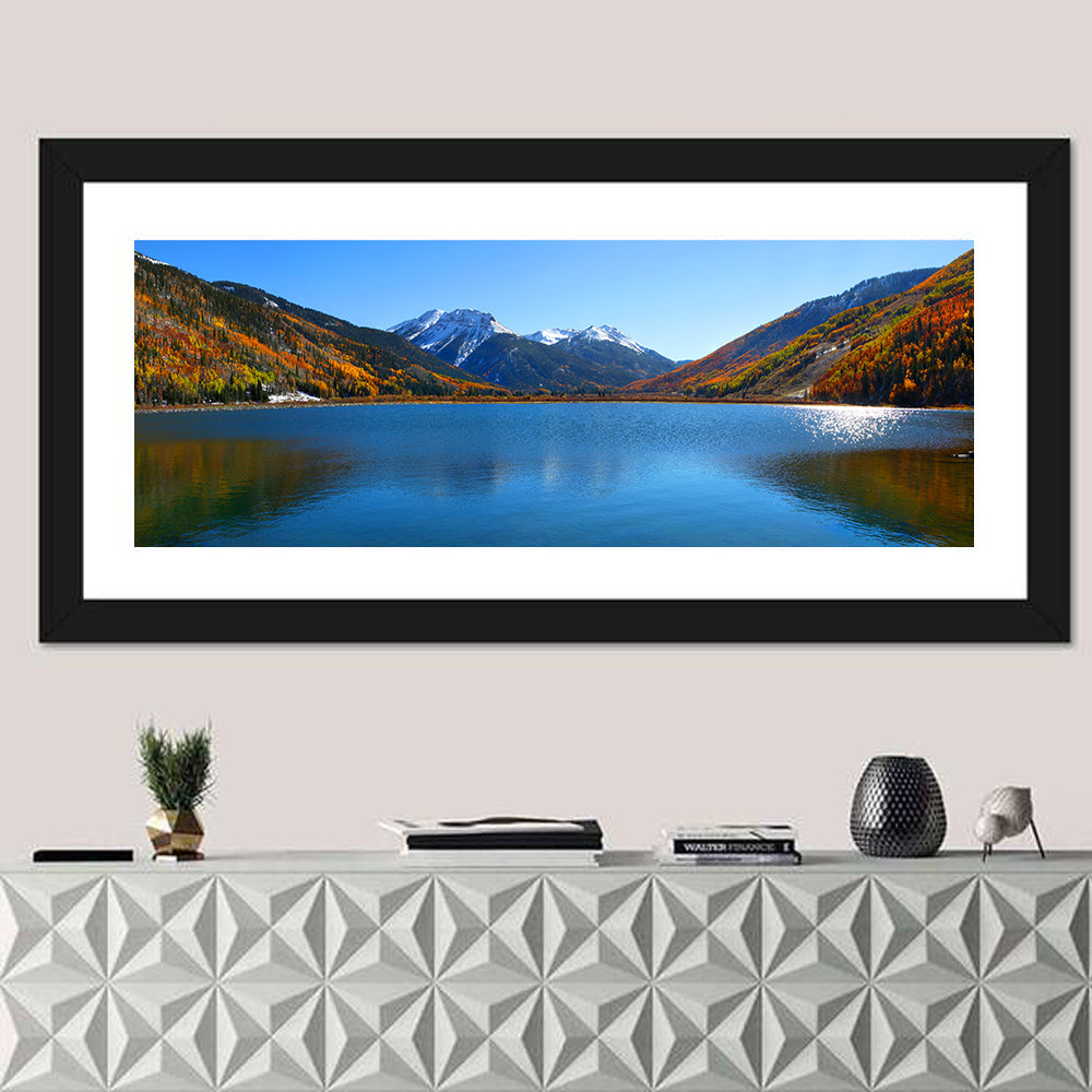Crystal Lake Colorado Autumn Reflection Wall Art