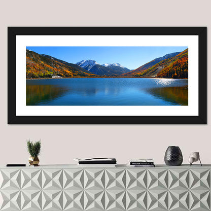 Crystal Lake Colorado Autumn Reflection Wall Art