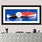 Table Tennis Paddle Close-up Wall Art