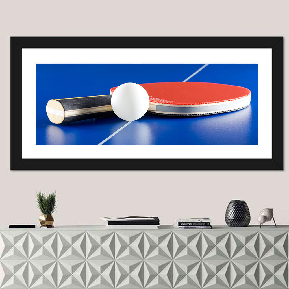 Table Tennis Paddle Close-up Wall Art
