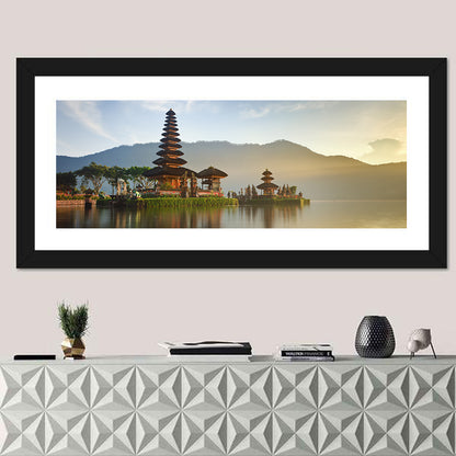 Ulun Danu Beratan Temple at Sunrise Wall Art
