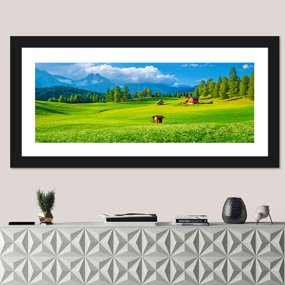 Alpine Valley Meadow, Austria Wall Art