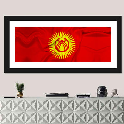 Flag Of Kyrgyzstan Wall Art=