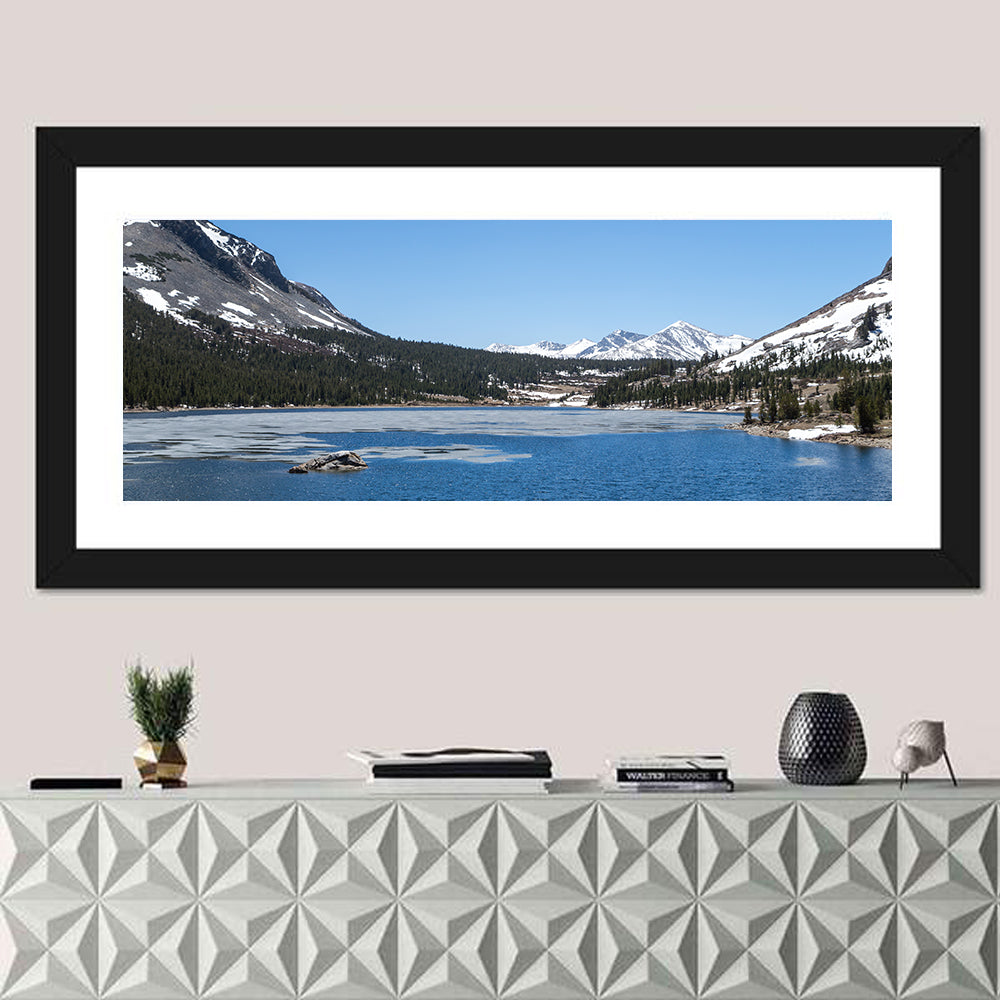 Yosemite Frozen Lake Scene Wall Art
