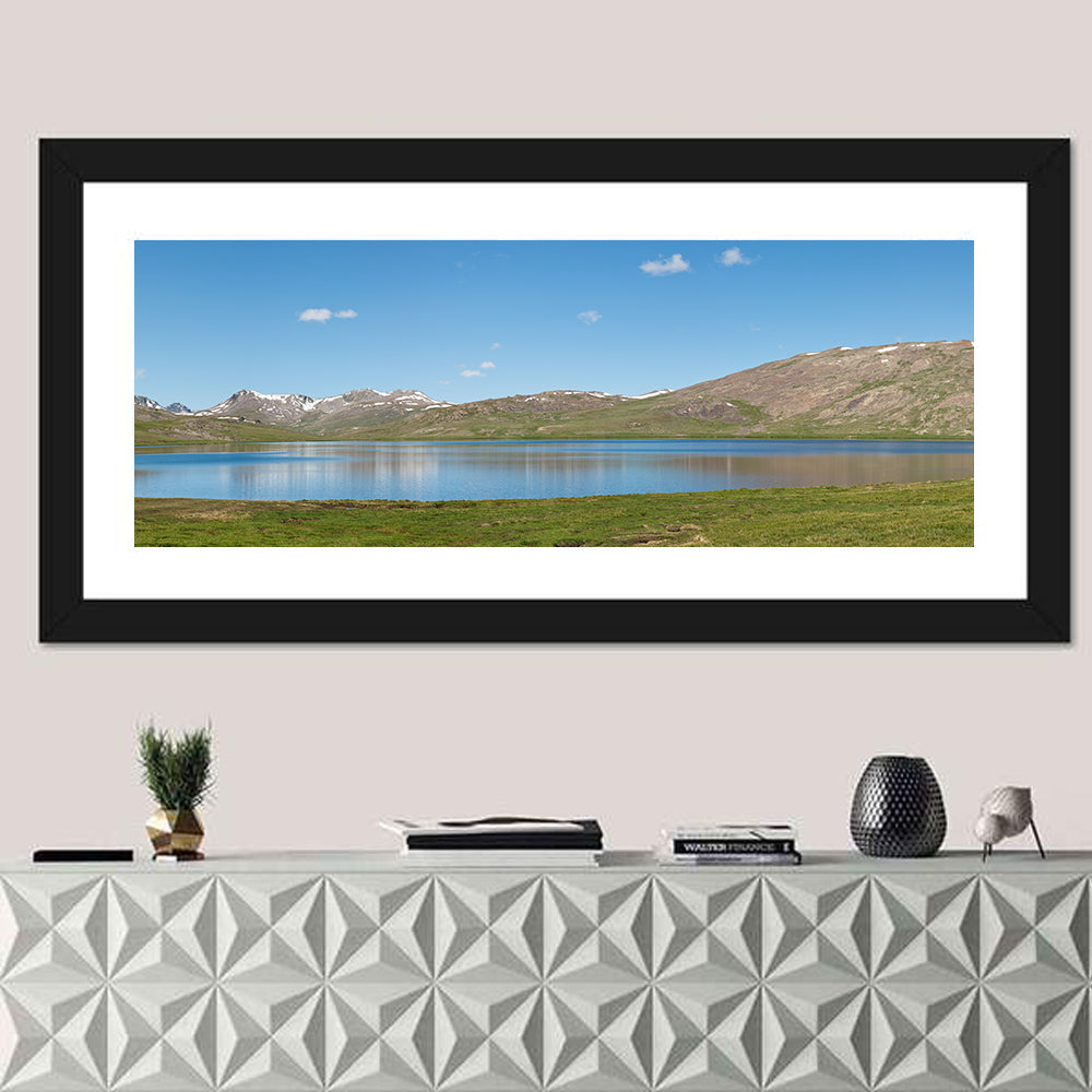 Sheosar Lake, Pakistan Wall Art in a room, panoramic