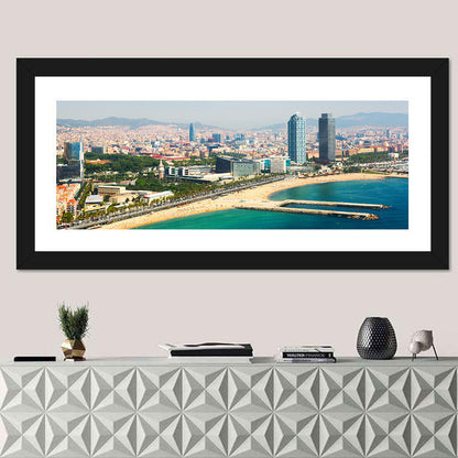 Barcelona from the Mediterranean Wall Art