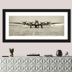 B-17 Bomber Front View Wall Art