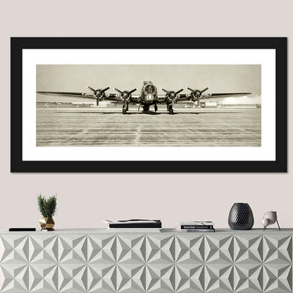 B-17 Bomber Front View Wall Art