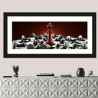 Red Queen Chess Composition Wall Art