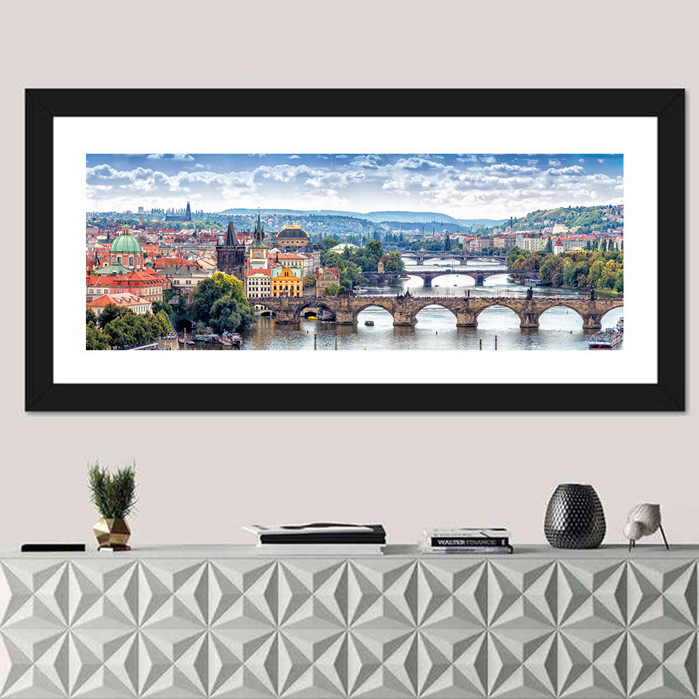 Vltava River Bridges, Prague Wall Art