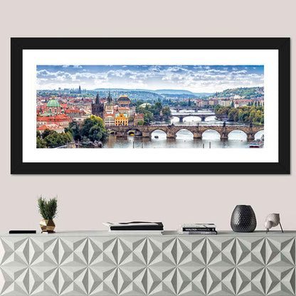 Vltava River Bridges, Prague Wall Art