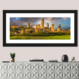 Vineyards Of San Gimignano Tuscany Wall Art