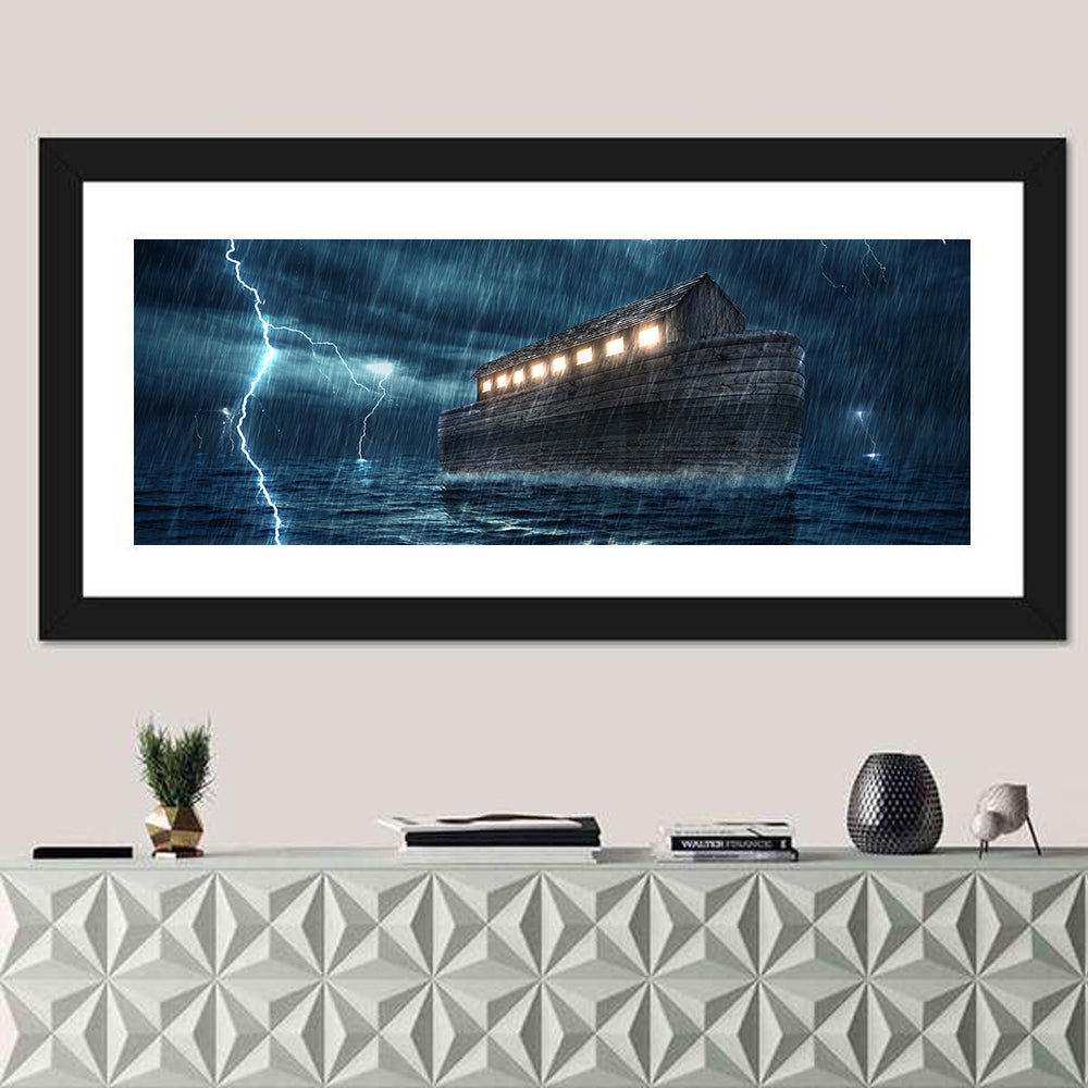 Noah's Ark in Lightning Storm Wall Art