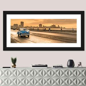 Malecon Avenue Sunset Havana Wall Art